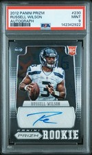 2012 Panini Prizm #230 Russell Wilson Rookie Card RC Auto Autograph /250 PSA 9. rookie card picture