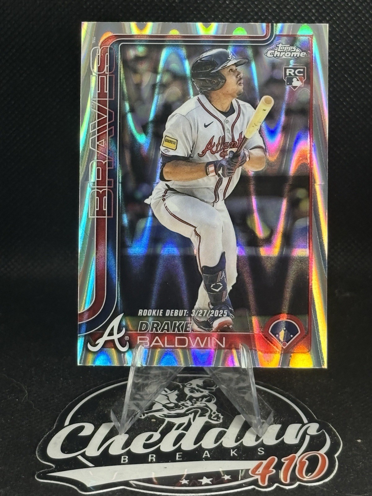 2025 Topps Chrome Update Raywave Refractor #USC88 Drake Baldwin Atlanta Braves