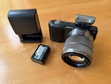 Sony Alpha NEX-3 14.2MP Camera SEL1855 18-55mm Lens Kit, Charger, Flash - Exc