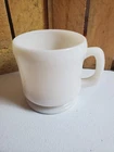 Vintage Anchor Hocking Milk Glass Shaving Mug with Raised Hobnails And Soap USA