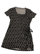 Motherhood Maternity Black White Wrap-Style Nursing Top/Blouse Size X Small