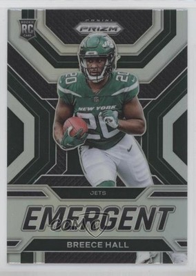 2022 Panini Prizm Emergent Silver Prizm Breece Hall #E-11 1a8v