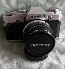 Olympus OM10 35mm SLR Film Camera with 50mm Lens Kit