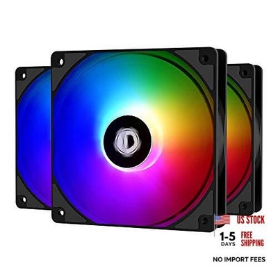  XF-12025-ARGB-TRIO 120mm Case Fan ARGB 3 Pack RGB Fans 5V 3-PIN BLACK