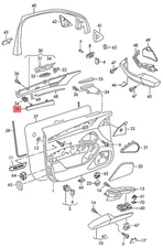 Genuine AUDI A8 S8 quattro 4H2 4H8 Trim Insert Vavona/Assam Grey 4H0867409BS44