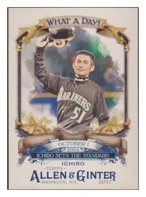 2017 Topps Allen & Ginter What a Day #WAD-87 Ichiro Suzuki Seattle Mariners  gar