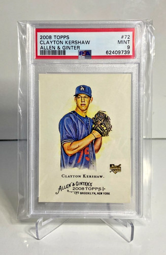 2008 Topps Allen & Ginter Clayton Kershaw PSA 9