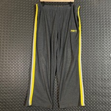 Vintage Y2K Aeropostale Dark Gray Yellow White Striped Sweatpants Men's Size L