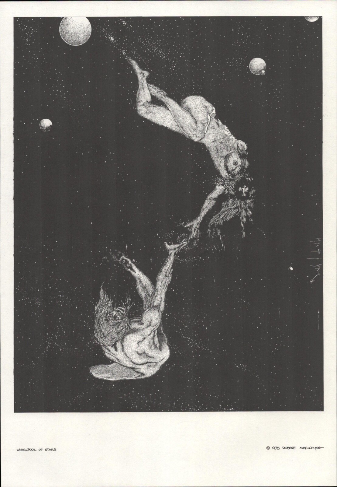1975 ROBERT MACINTYRE (aka Mac-an-t-saoir) 10x14 art print WHIRLPOOL OF STARS