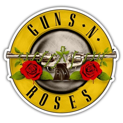 Guns N Roses likeness logo sticker - GNR - Sweet Child of Mine - Guns and Roses