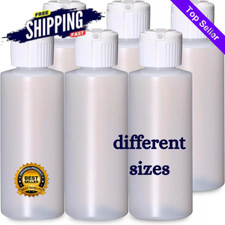 Plastic Cylinder Bottles  Flip Top Spout  BPA-Free, Refillable Liquid Containers