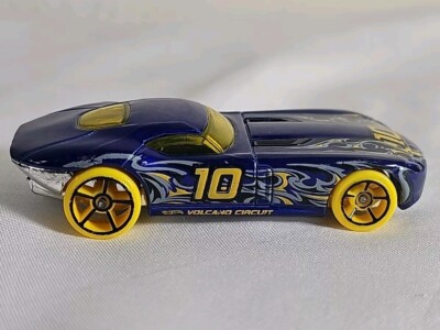 Hot Wheels FAST FELLON 1:64 Dark Blue Malaysia Volcano Circuit Yellow 2008
