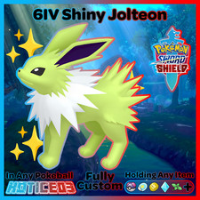 JOLTEON ✨ Ultra SHINY 6IV ✨ Pokemon SWORD and SHIELD Battle Ready +MasterBall