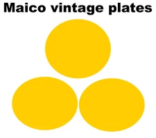 Yellow Number Plate background Graphic kit Fits 1981 Maico Mega 2 250 490 decals