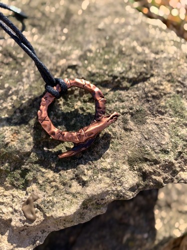 Ouroboros Snake Eating Tail Pendent Necklace Jormungandr AdjustLength God Of War - Picture 2 of 6