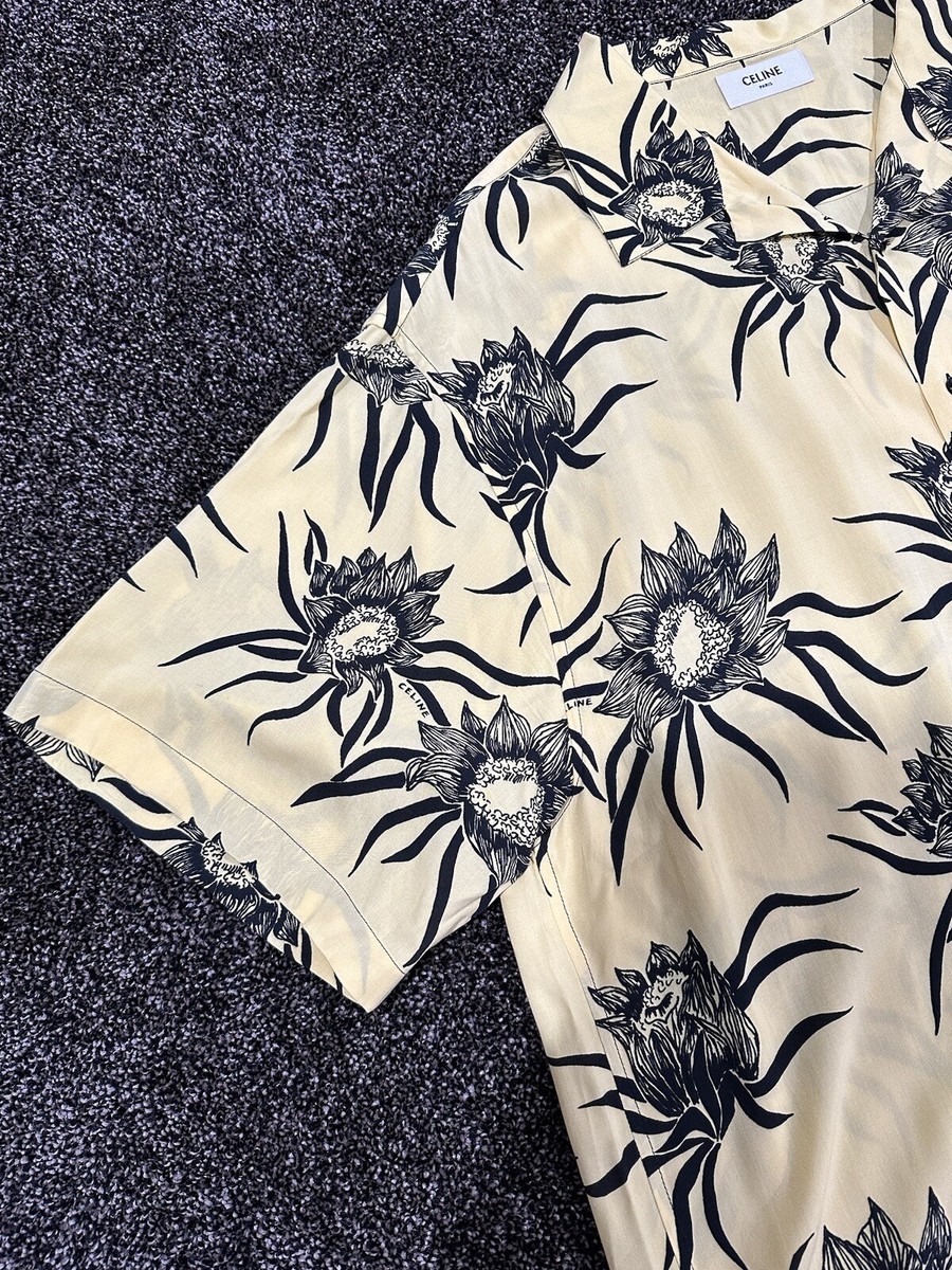 トップス celine 21ss LOOSE HAWAIIAN SHIRT CELINE 21SS Loose Hawaiian Shirt In Viscose Short Sleeve