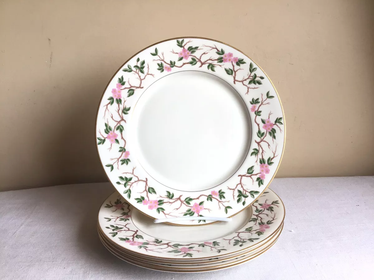Vtg Lot Of 5 Franciscan China Woodside Pattern Cherry Blossom