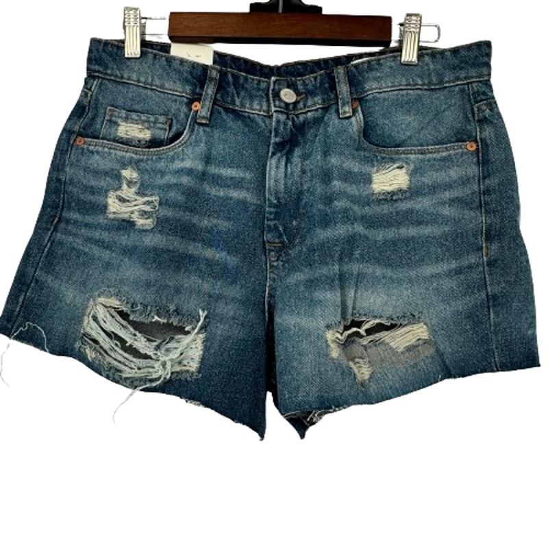 Blank NYC The Barrow Vintage High Rise Short Blue NWT Size 28