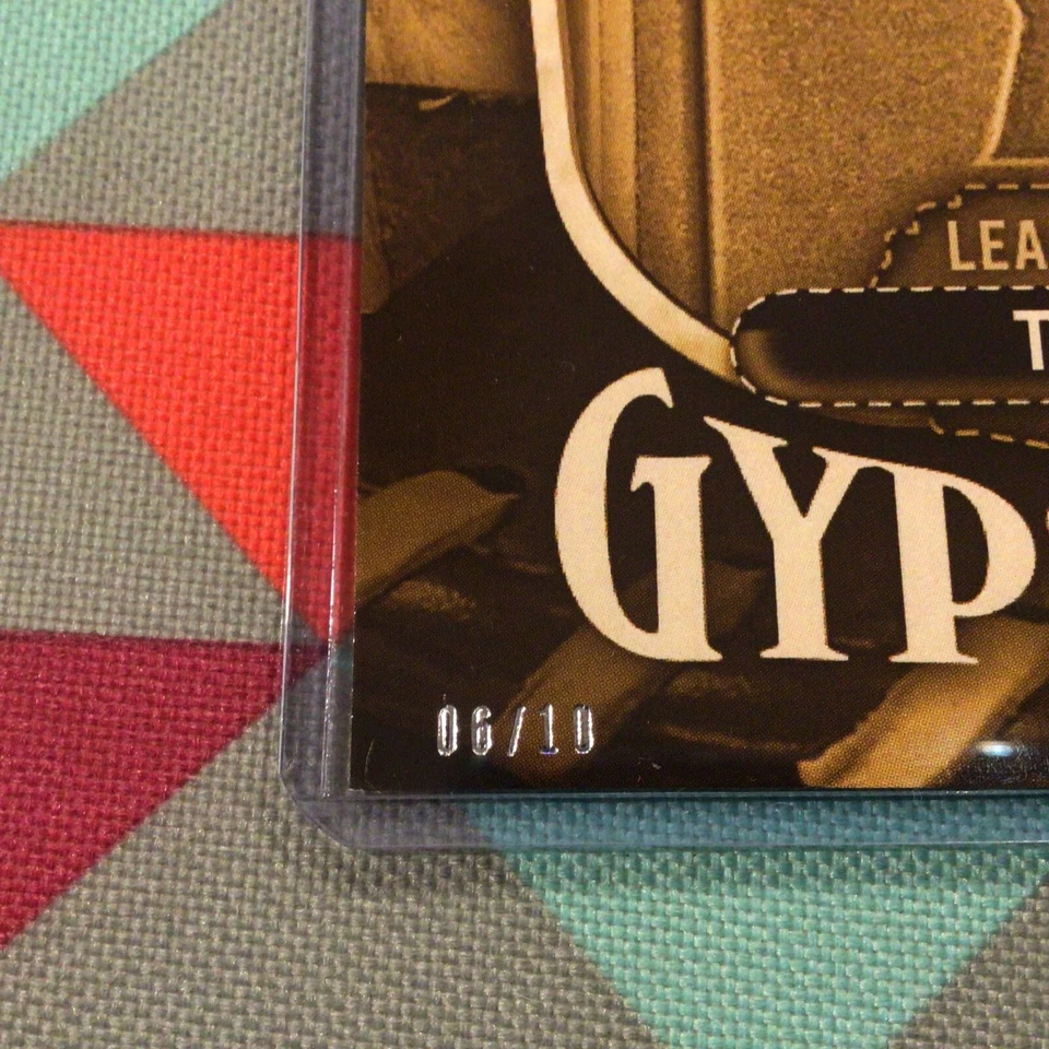 Mike Trout #GS-1 Angels 06/10 made 2016 Topps Gypsy Queen Glove Stories Gold 5x7 - Image 2 of 3