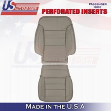 2014 to 2019 For GMC Sierra Denali Passenger Top & Bottom Leather Cover Dune Tan