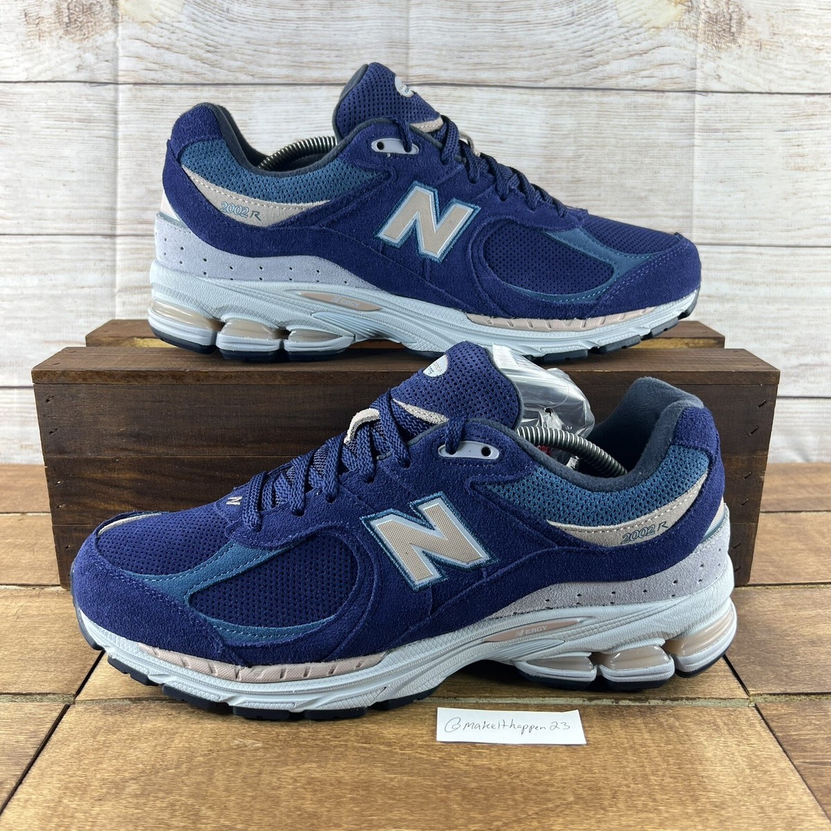 New Balance 2002R Night Tide Navy Pink Suede Shoes Mens 12 M2002RWC NEW BALANCE 2002R J Crew Night Tide M2002RWC - Navy Pink  main image 2