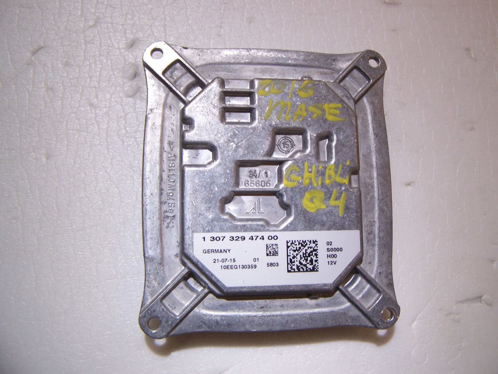2014-2016 Maserati Ghibli S Q4 Xenon Headlight Ballast Computer Control Module