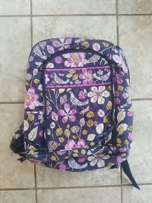 Vera Bradley Moon Blooms Campus Backpack Multicolor VERA BRADLEY CAMPUS BACKPACK MOON BLOOMS - NWT | eBay main image 4