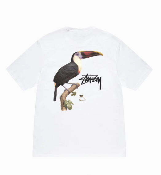 Stussy Toucan T-Shirt White 100%Authentic 1905069 | eBay