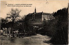 Old postcard Dauphiné - St-LAURENT-du-PONT - Grand Hopital built by. (433921)