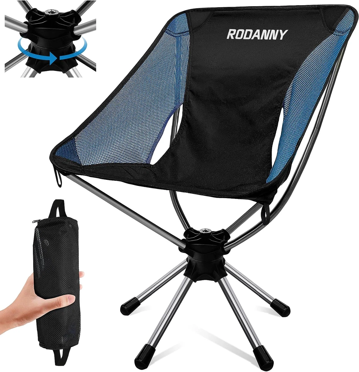 Camping Chairs, 360°Degree Swivel Hunting Chair，Lightweight