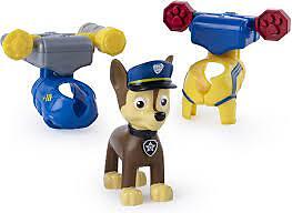 Paw Patrol Chase Action Welpen Figur mit 2 Clip On Uniformen - Bild 1 von 4