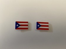 SHOE CHARMS NEW Puerto Rico Flag  Set Of 2