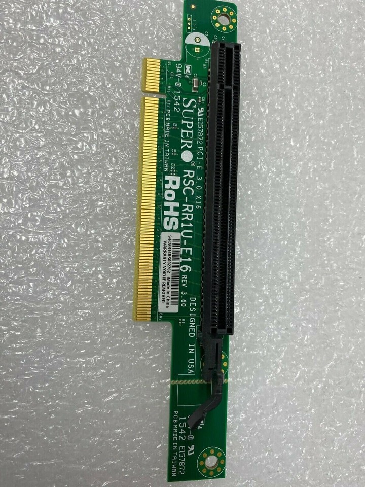 Supermicro Pcie Riser Card RSC-RR1U-E16 SUPERMICRO 1U PCI-E X 16 RISER CARD | eBay