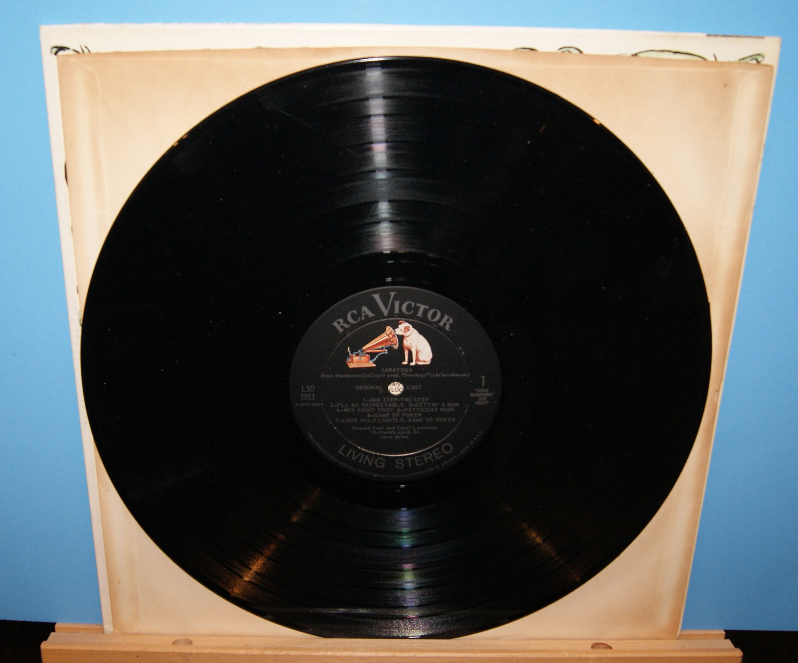 33 LP Vinyl Record Album Broadway Cast "Saratoga" Howard Keel RCA