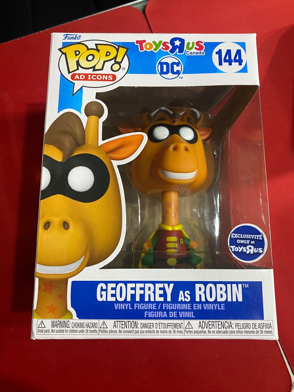 Funko Pop Geoffrey As Robin #144 Toys R Us Exclusive New