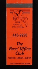 1980s? The Boss' Office Club Piano Bar 1320 So. Lamar Sexy Bikini Girl Austin TX