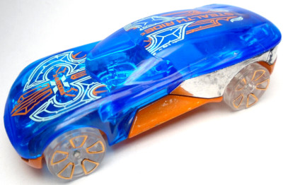 2021 HOT WHEELS X-RAYCERS FORWARD FORCE STEALTH RIDES BLUE & ORANGE 2 3/4'' CAR