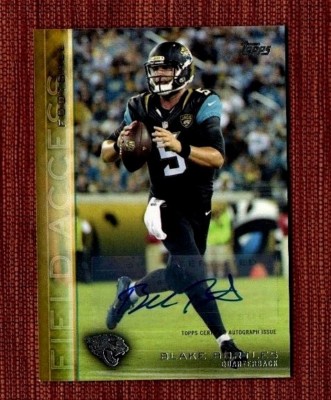 2015 Topps Field Access Autographs Gold #61 Blake Bortles Jaguars Card /99