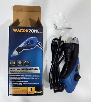 Electric Engraver 13W by Work Zone ALDI + Point Tip and Template inside the box