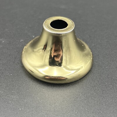 1-1/4'' tall BRASS Plated Steel NECK CUP BREAK SLIPS 1/8IPS (3/8'') LAMP PART