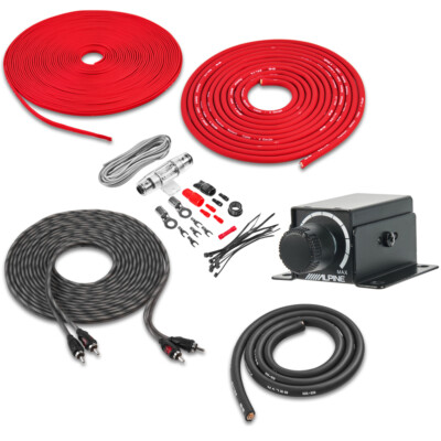 Alpine RUX-KNOB.2 Remote Bass Knob and Belva Amp Wiring Kit