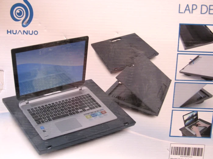 HUANUO Adjustable Lap Desk Laptop Desk  Adjustable 7  Angle Cushion - Image 3 of 4
