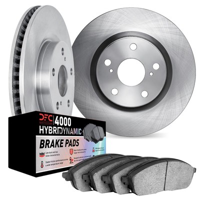 For Jaguar S-Type 03-05 DFC Plain Front Brake Kit w 4000 HybriDynamic Brake Pads