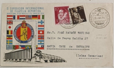 About 2nd Sports Philately Exhibition, Barcelona 1954