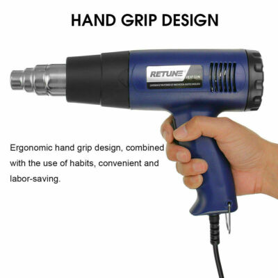 Pistola Termica Professionale Yasta 1800W, Due Temperature 400°C E 600°C, Con Ugello Concentratore E Supporto – Per Cake Design, Isomalto E Sverniciatura