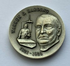1972 STERLING SILVER WARREN G. HARDING WITTNAUER PRESIDENTIAL SILVER MEDAL