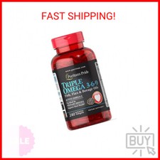 Puritan's Pride Triple Omega 3-6-9 Fish, Flax  Borage Oils, Supports Heart Heal
