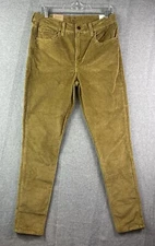 Levis Women's 721 High Rise Skinny Jeans CORDUROY W30 X L30 Irregular