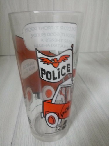Vtg Rocky Bullwinkle Boris Pizza Hut Glass CB Lingo Police Brown Truck PAT Ward - Picture 3 of 7