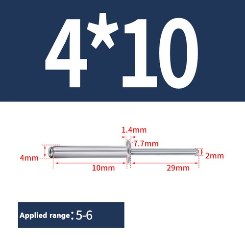 POP RIVETS ALUMINIUM STEEL DOME HEAD BLIND 3mm,3.2mm,4mm,4.8mm,5mm,6mm STANDARD - Picture 41 of 66